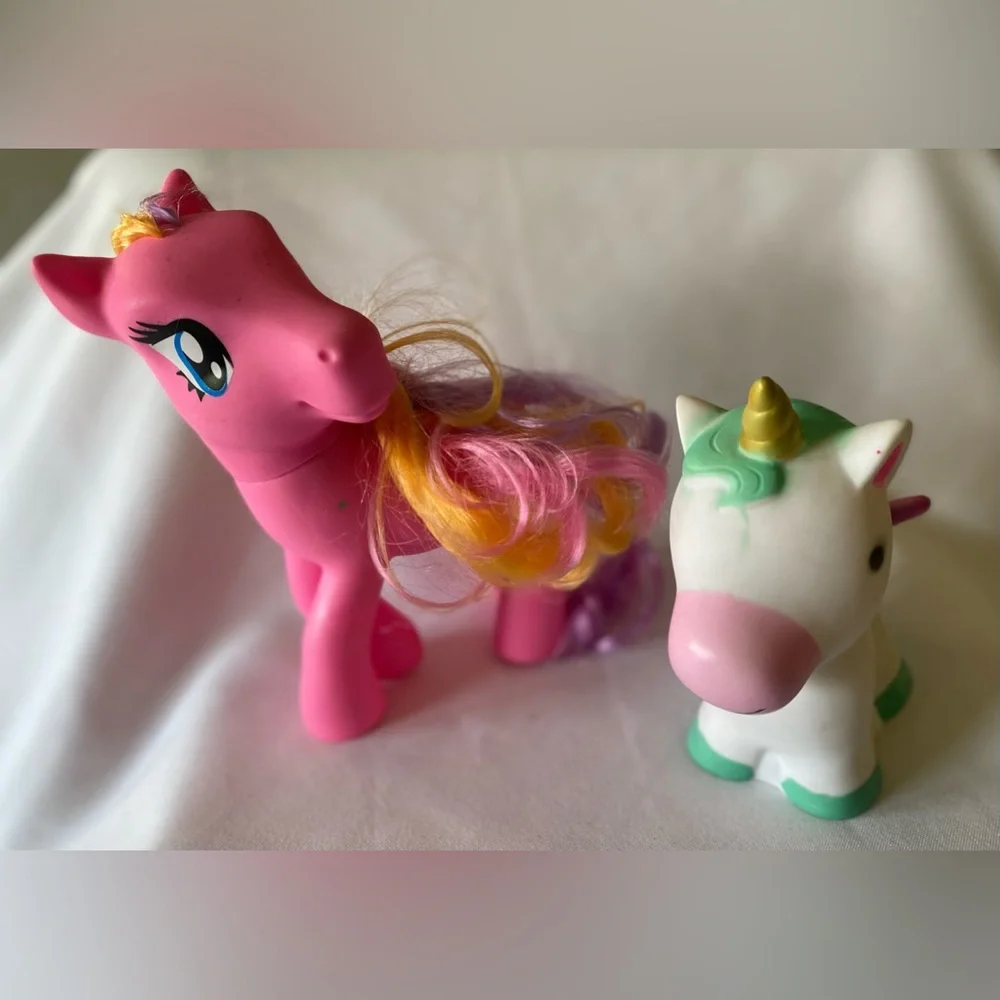 My Little Pony Dolgen Pink Diamond Sparkle Purple Multi Mane & Plastic Unicorn